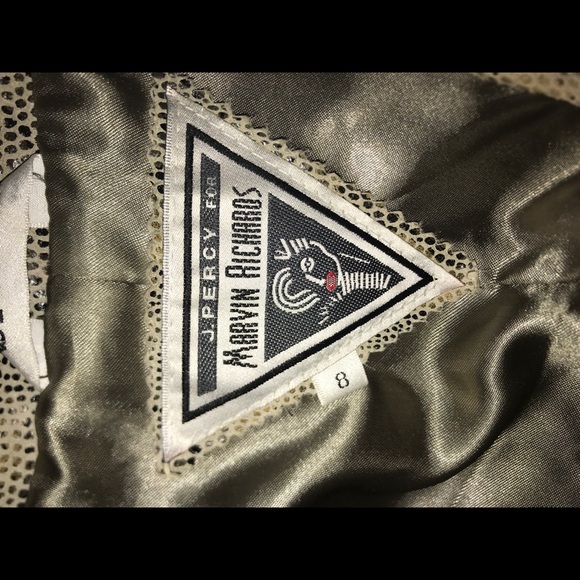 J Percy for Marvin Richards Leather Trench Coat - Picture 4 of 5